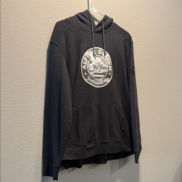 Alpine Design Men's Charcoal Hoodie - Picture 5 of 7